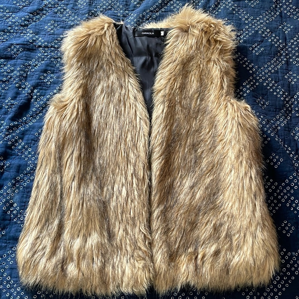 Brown Faux Fur Vest
